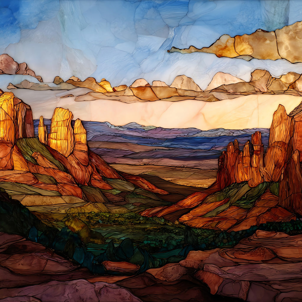 Chicken Point overlook Sedona — ceramic art tile