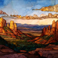 Chicken Point overlook Sedona — ceramic art tile