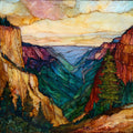 Oak Creek Canyon overlook — ceramic art tile
