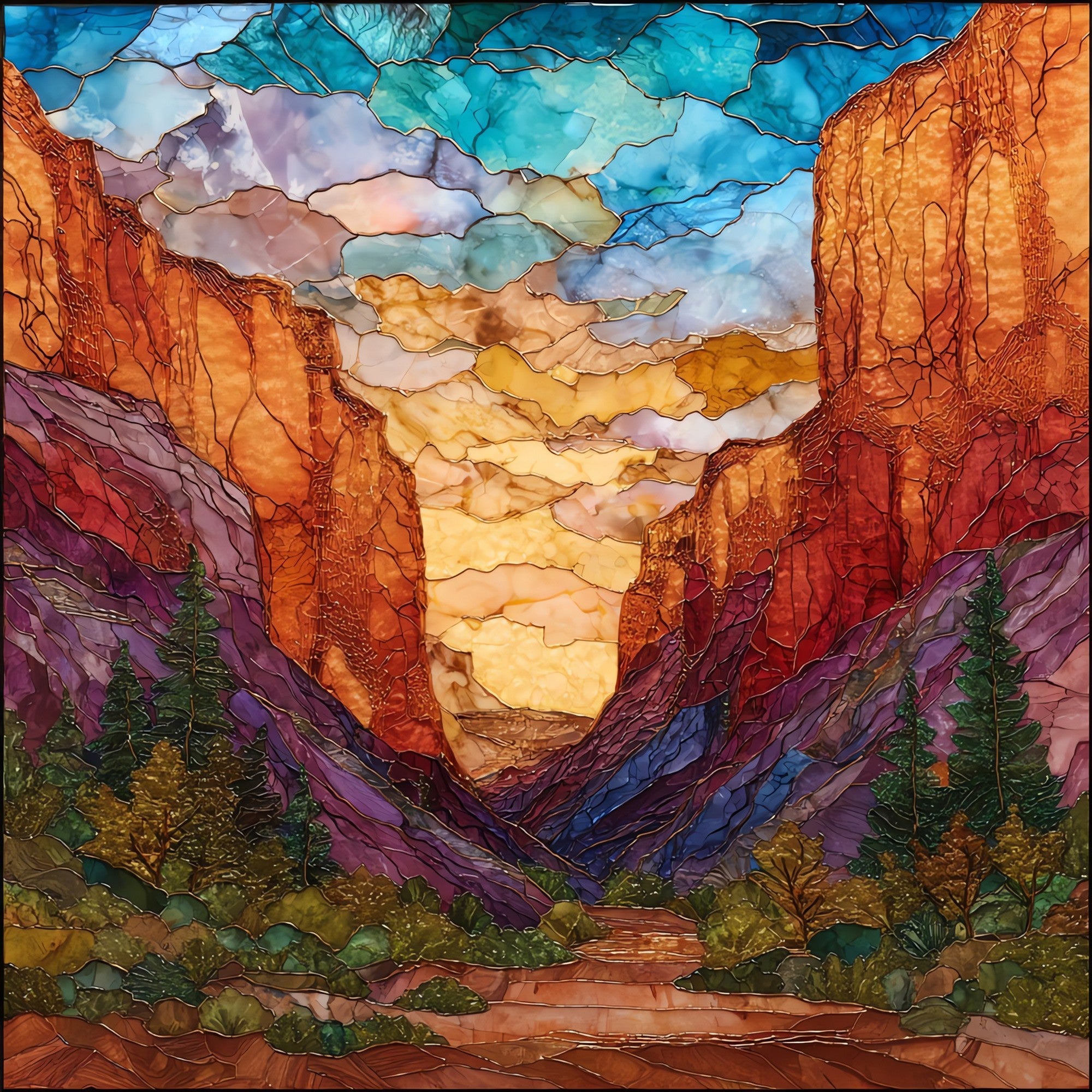 Boynton Canyon Sedona — ceramic art tile