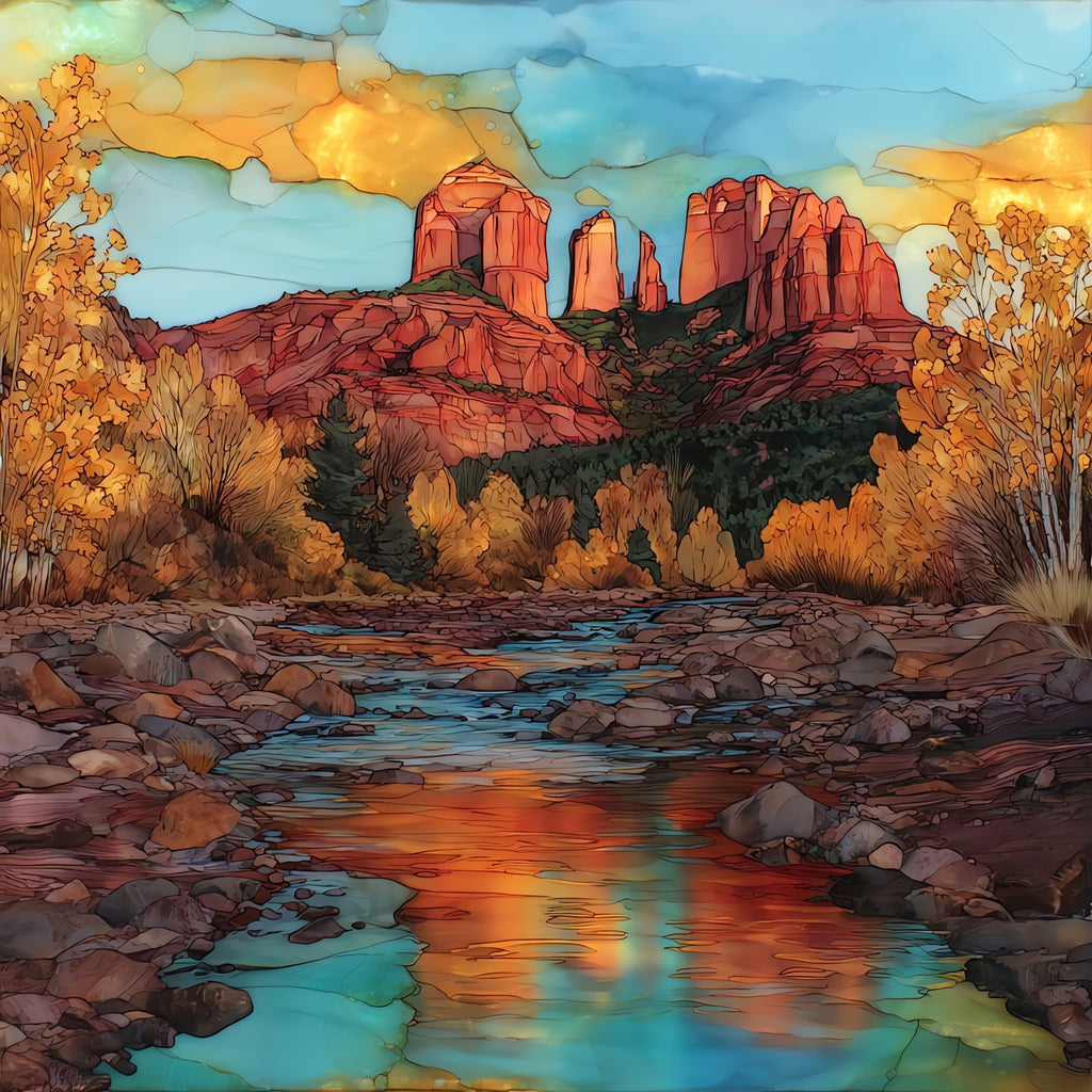 Red Rock Crossing Sedona — ceramic art tile