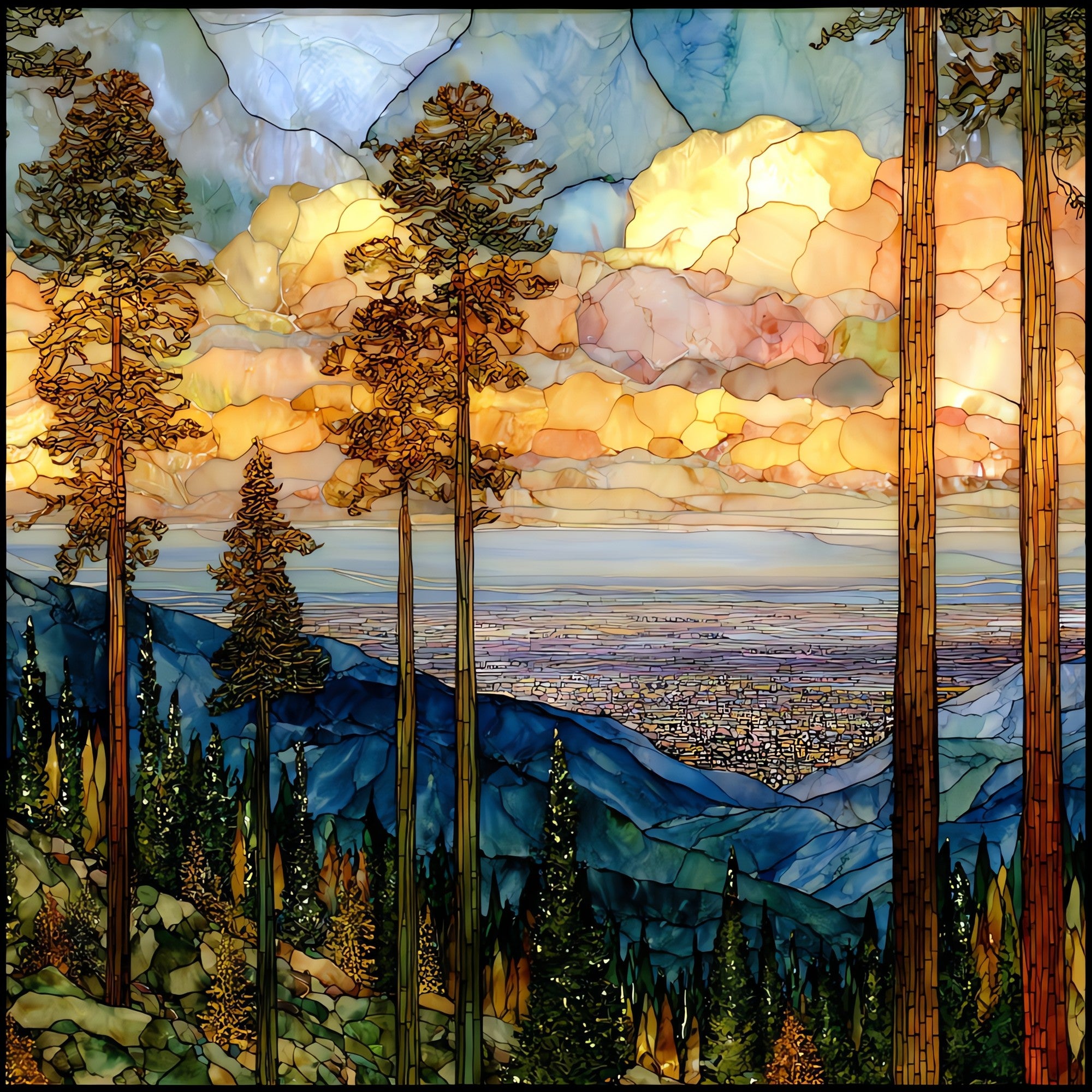 Mt Lemmon summit Mount Lemmon — ceramic art tile