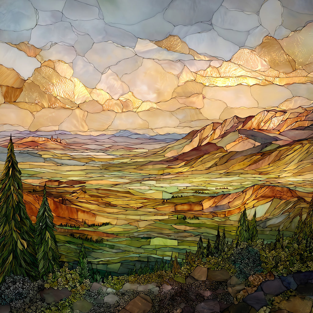 Mingus Mountain — ceramic art tile