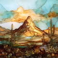 Picketpost Mountain — ceramic art tile