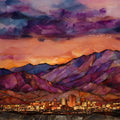 Tucson skyline — ceramic art tile