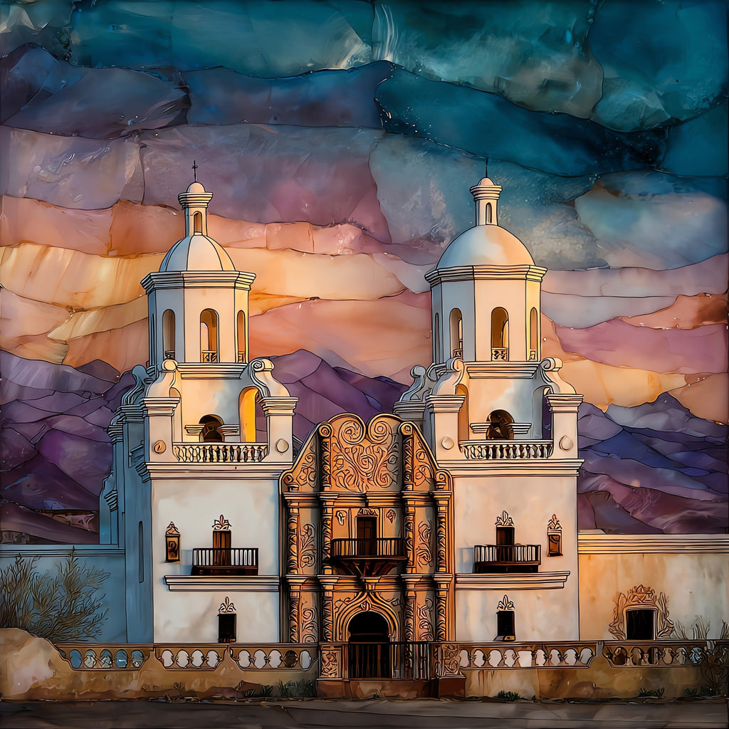 San Xavier del Bac San Xavier Mission — ceramic art tile