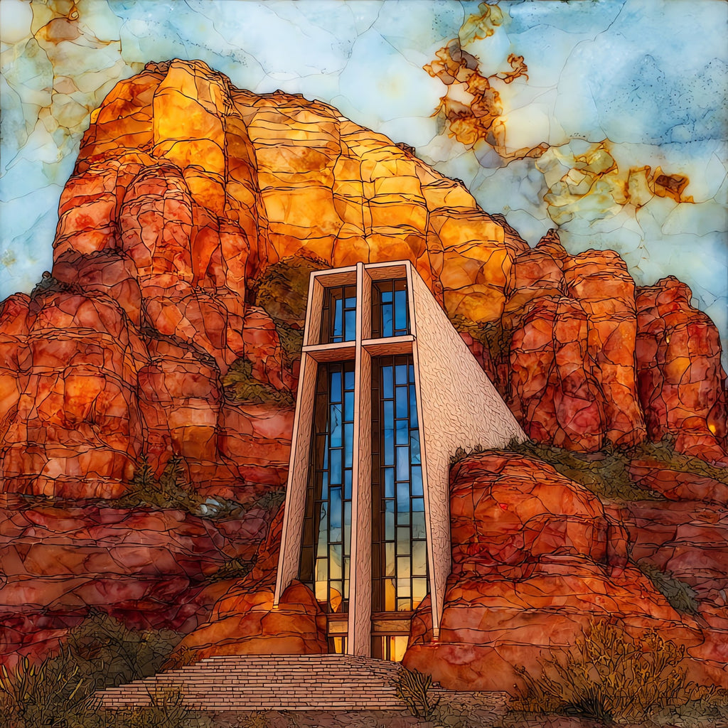 Chapel of the Holy Cross close Sedona — ceramic art tile