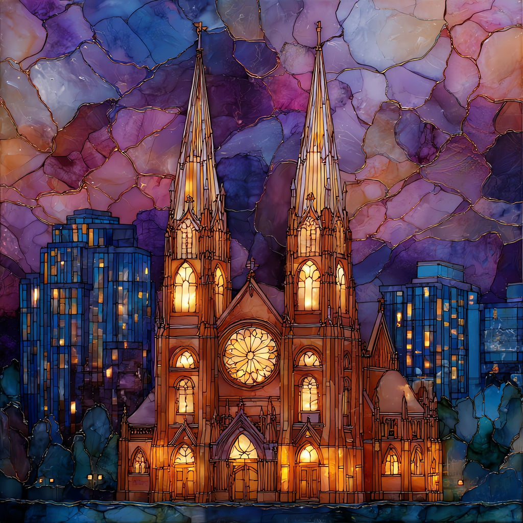 St Mary's Basilica Phoenix — ceramic art tile