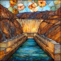 Roosevelt Dam Roosevelt Lake — ceramic art tile