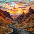 Route 66 Oatman Highway — ceramic art tile