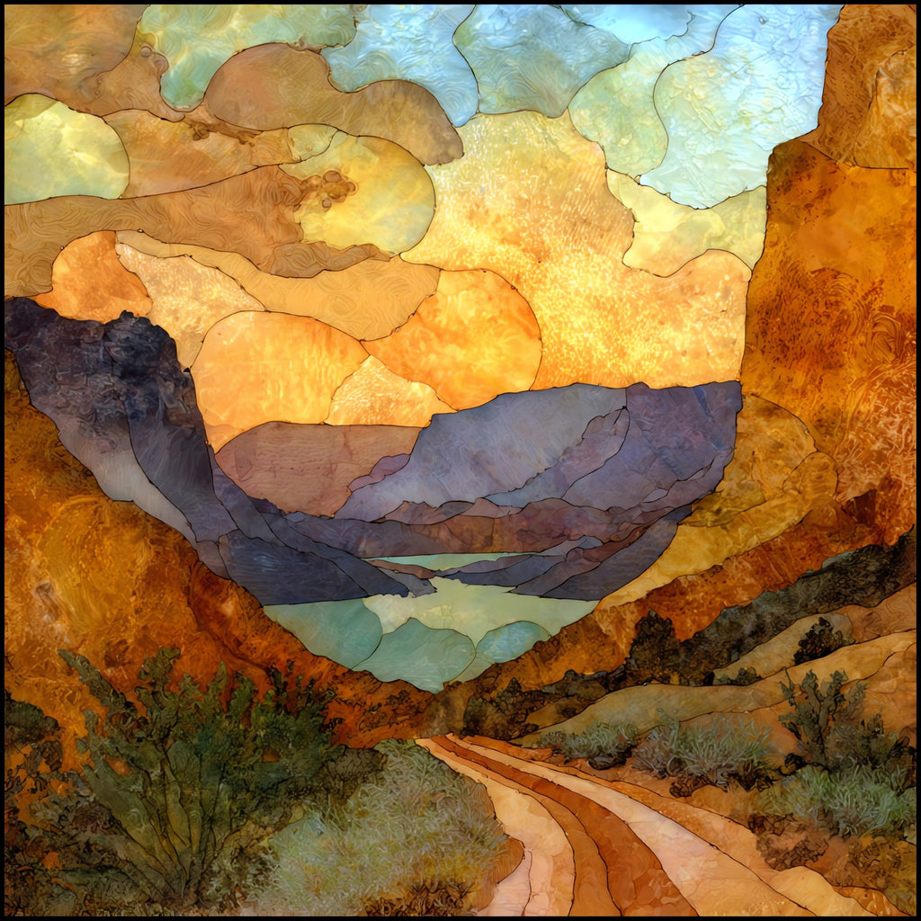 Apache Trail — ceramic art tile