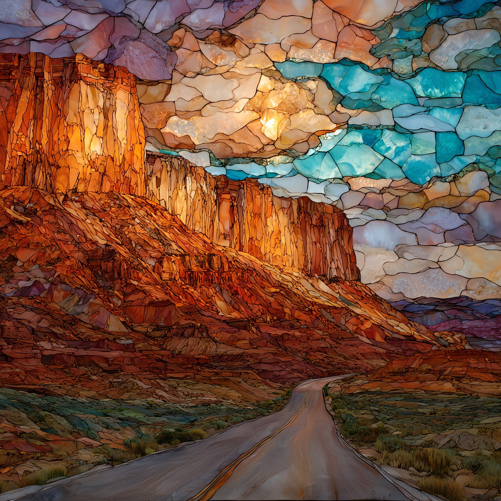 Vermilion Cliffs Scenic Byway — ceramic art tile