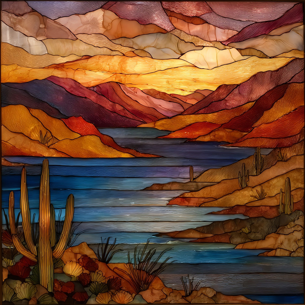 Bartlett Lake — ceramic art tile