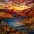 Bartlett Lake — ceramic art tile