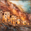 Honanki cliff dwelling Sedona — ceramic art tile