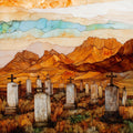 Tombstone Boothill — ceramic art tile
