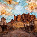 Goldfield ghost town — ceramic art tile
