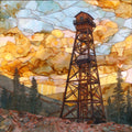 Crown King headframe — ceramic art tile