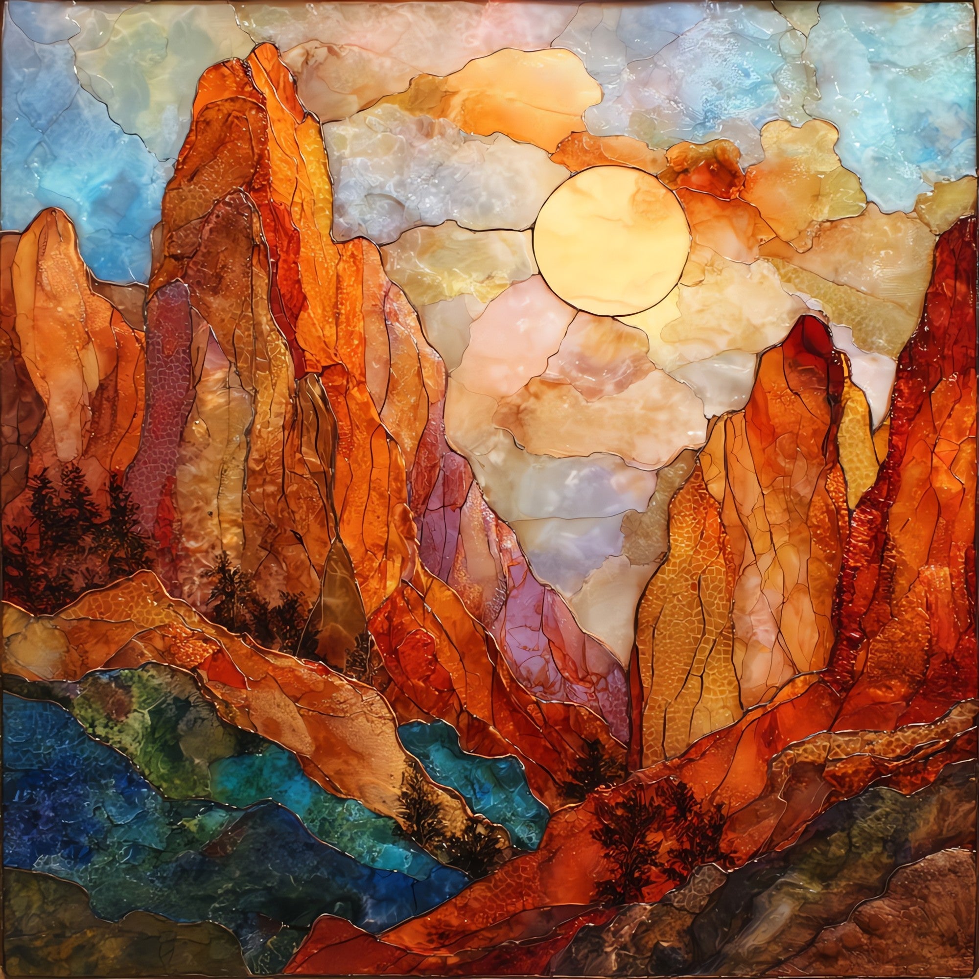 Chloride Arizona murals — ceramic art tile