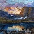 Chasm Lake Rocky Mountain National Park Ceramic Art Tile — ceramic art tile
