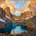 Sky Pond Rocky Mountain National Park Ceramic Art Tile — ceramic art tile
