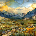 Tundra Communities trail Rocky Mountain National Park Ceramic Art Tile — ceramic art tile