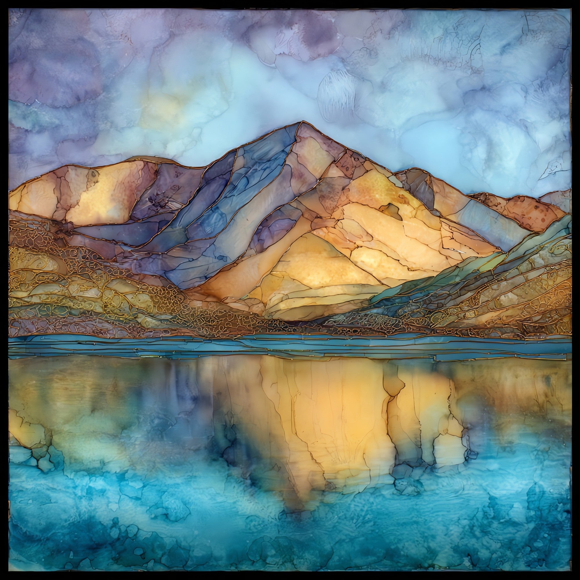 Mount Elbert highest peak Sawatch Range Ceramic Art Tile — ceramic art tile