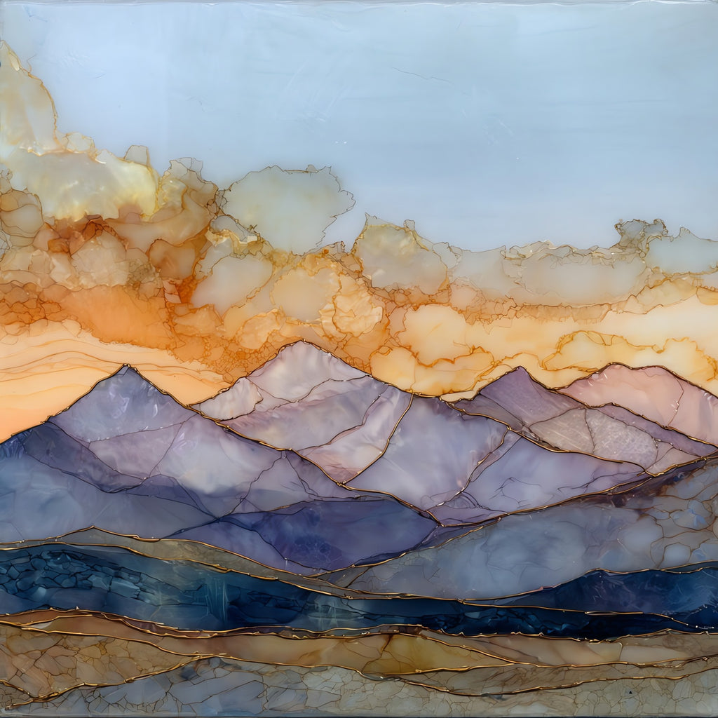 Mount Massive long ridge Sawatch Range Ceramic Art Tile — ceramic art tile