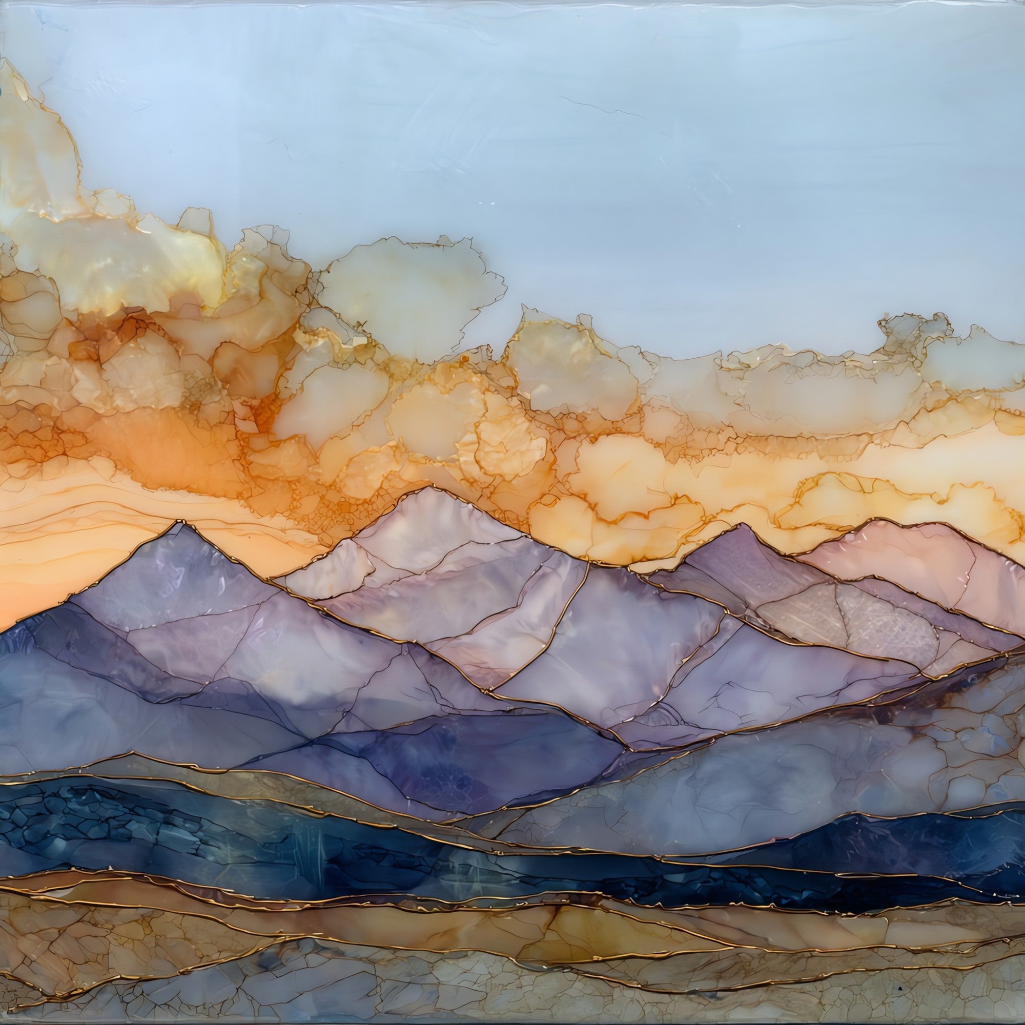 Mount Massive long ridge Sawatch Range Ceramic Art Tile — ceramic art tile