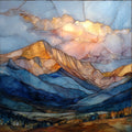 Mount Princeton Collegiate Peaks Sawatch Range Ceramic Art Tile — ceramic art tile
