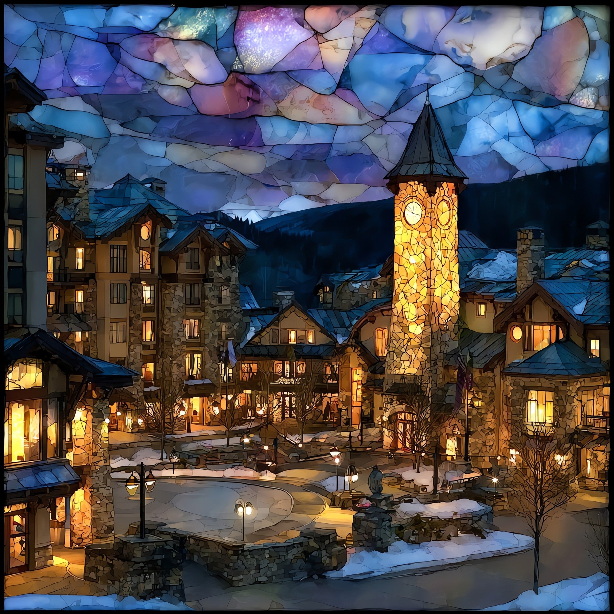 Beaver Creek main plaza Eagle Valley Ceramic Art Tile — ceramic art tile