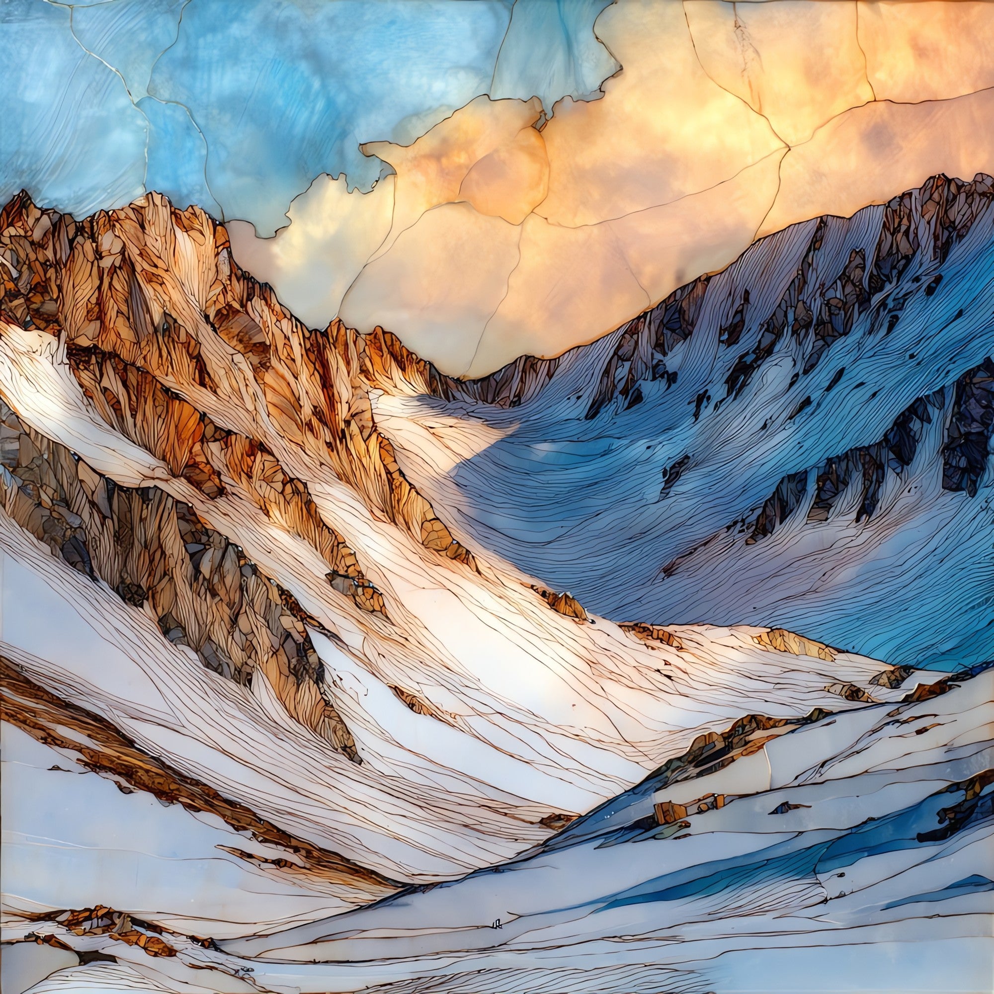 Arapahoe Basin closing day Front Range Ceramic Art Tile — ceramic art tile