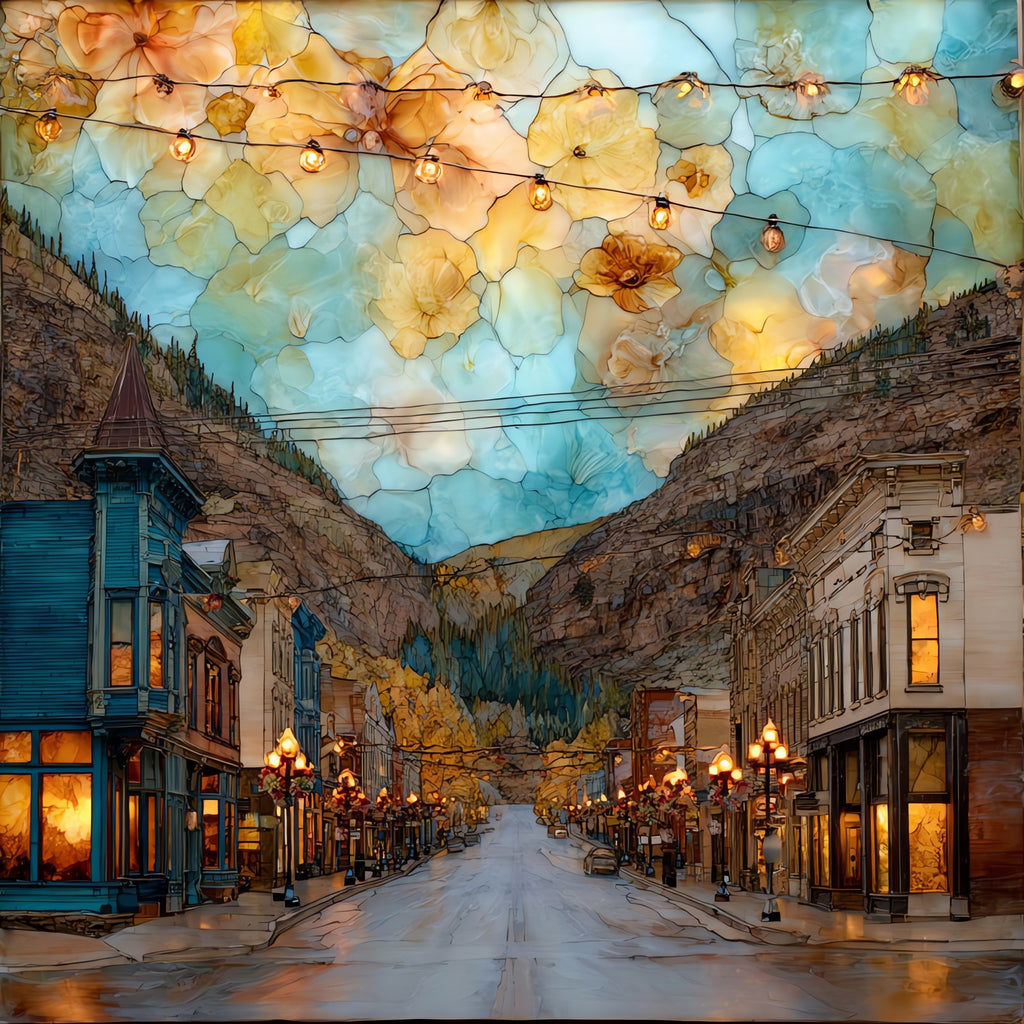 Idaho Springs mining town Front Range Ceramic Art Tile — ceramic art tile