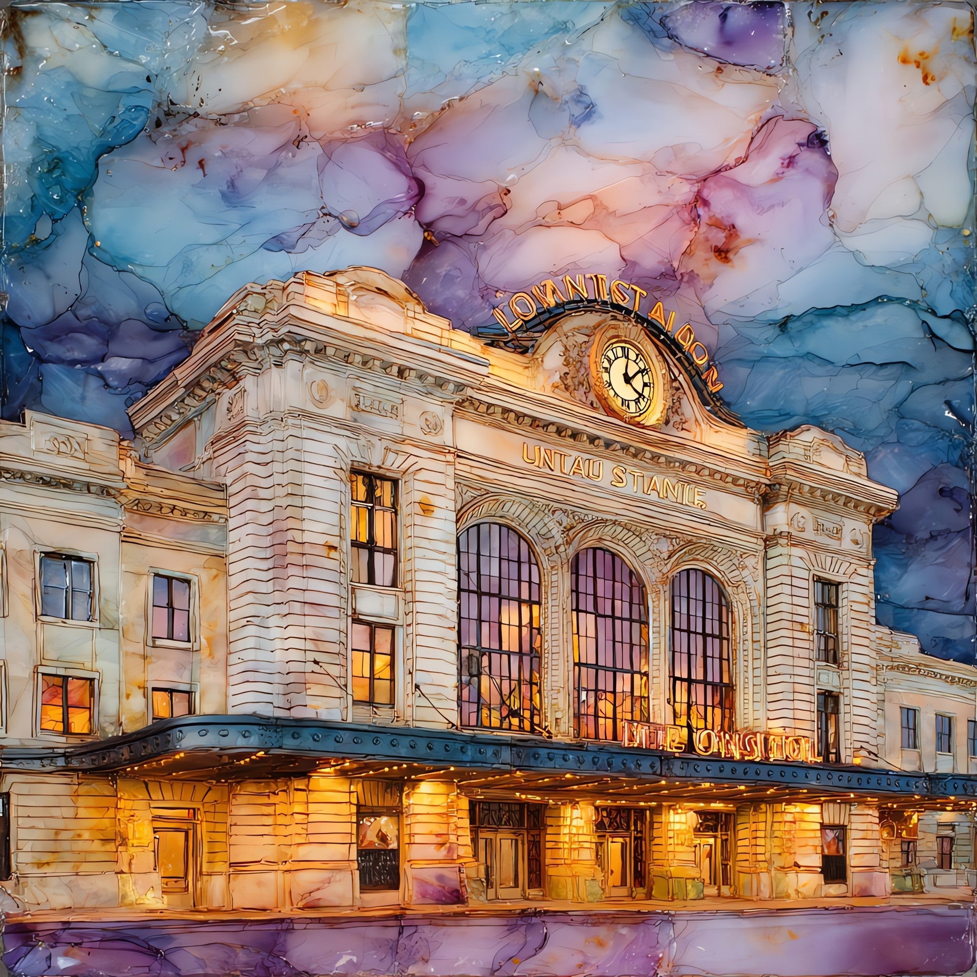 Denver Union Station Denver Metro Ceramic Art Tile — ceramic art tile