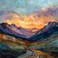 Top of the Rockies Byway Sawatch Range Ceramic Art Tile — ceramic art tile