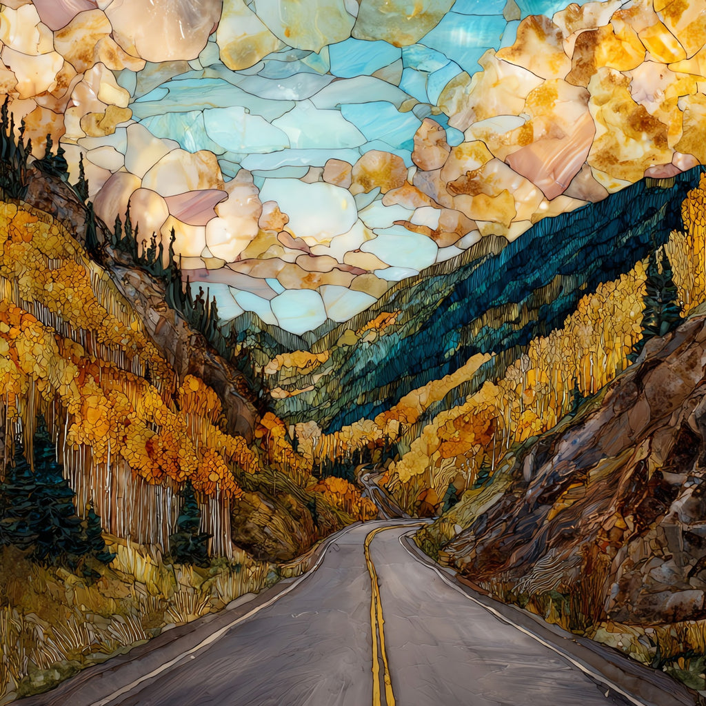 San Juan Skyway loop San Juans Ceramic Art Tile — ceramic art tile