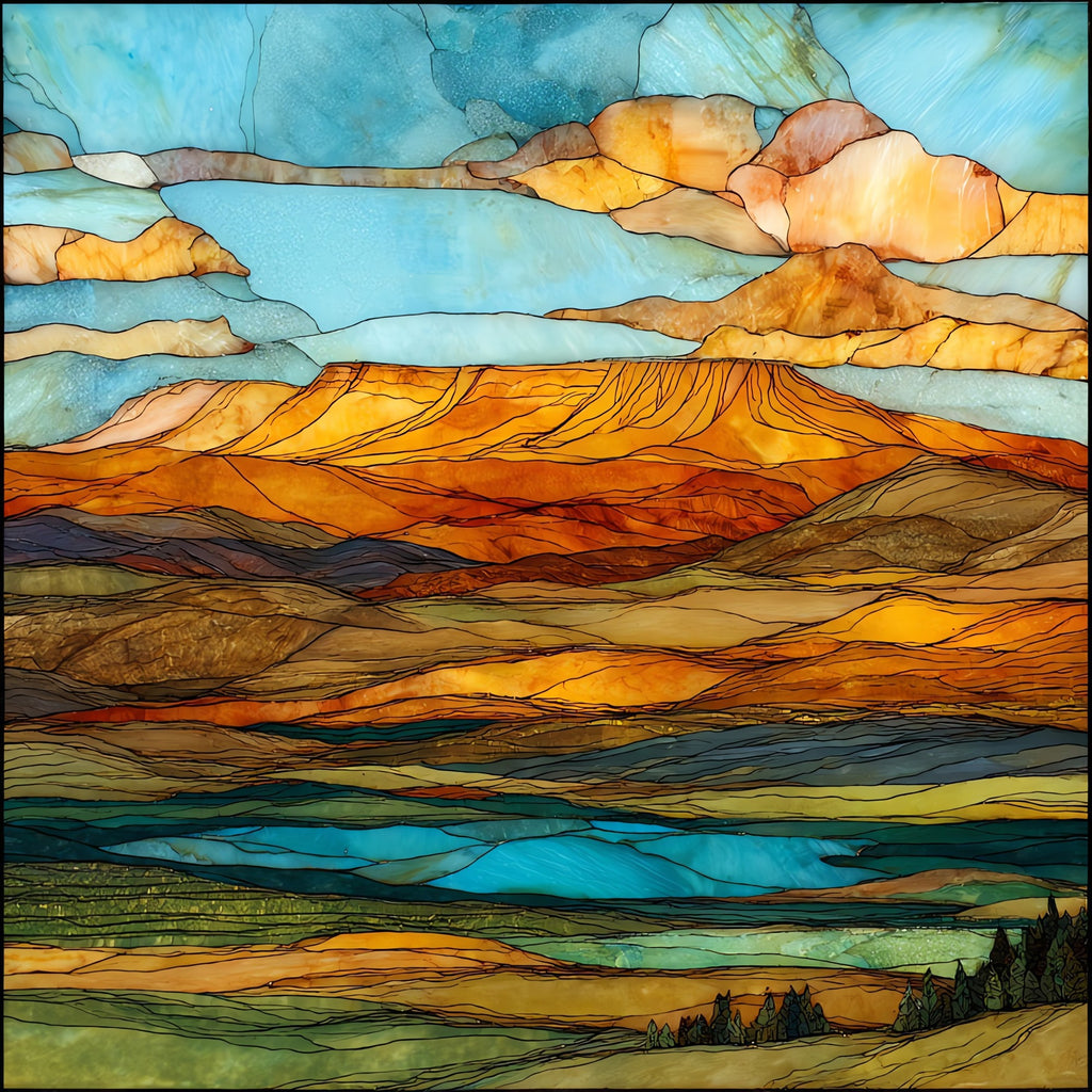 Grand Mesa Scenic Byway Ceramic Art Tile — ceramic art tile