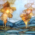 Cottonwood Hot Springs Sawatch Range Ceramic Art Tile — ceramic art tile