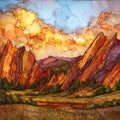 Roxborough State Park hogbacks Front Range — ceramic art tile