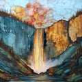 Bridal Veil Falls Telluride San Juans Ceramic Art Tile — ceramic art tile