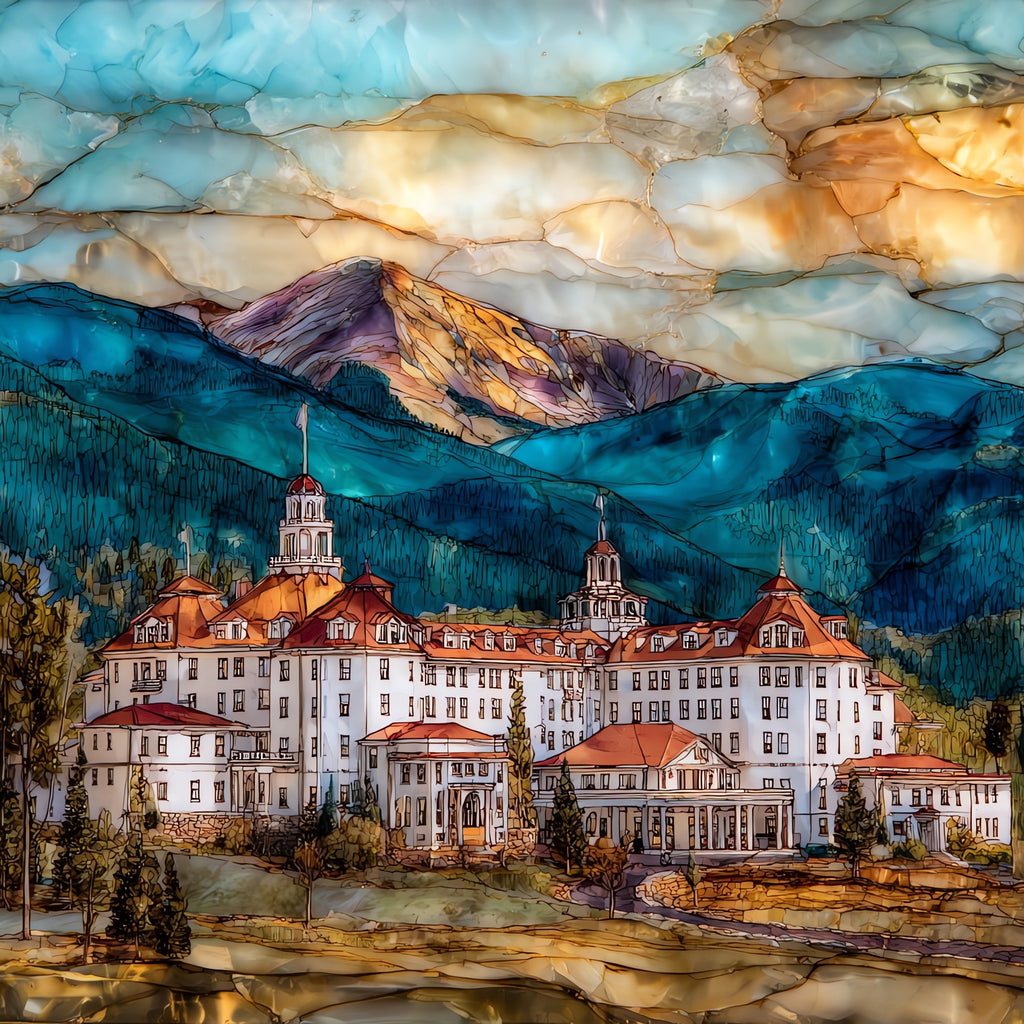 Stanley Hotel Estes Park Front Range Ceramic Art Tile — ceramic art tile