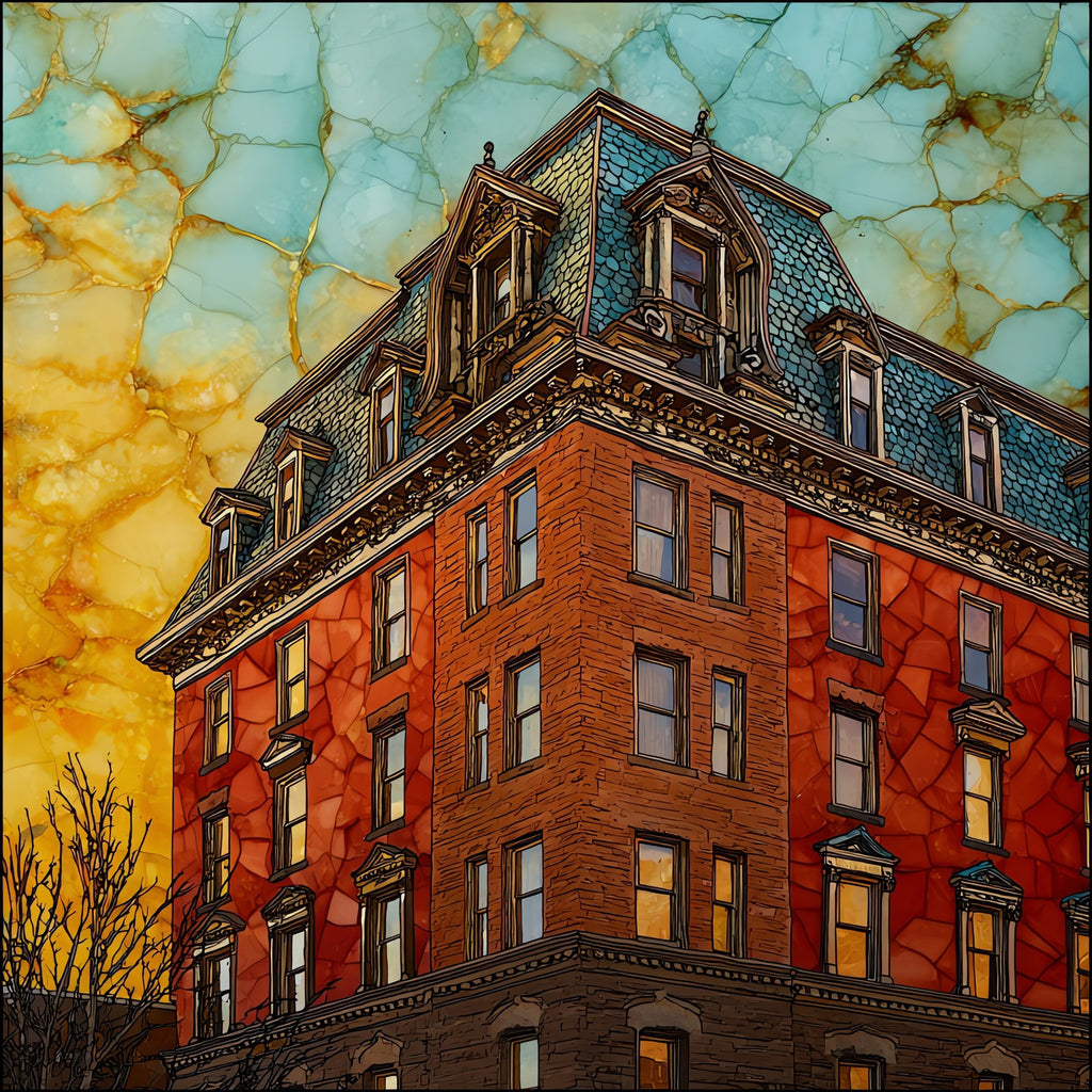 Hotel Boulderado Front Range Ceramic Art Tile — ceramic art tile