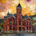 Cripple Creek courthouse Front Range Ceramic Art Tile — ceramic art tile