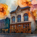 Tabor Opera House Leadville Sawatch Range Ceramic Art Tile — ceramic art tile