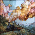 Leadville C&S at French Gulch Sawatch Range Ceramic Art Tile — ceramic art tile
