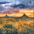 Pawnee National Grassland Ceramic Art Tile — ceramic art tile
