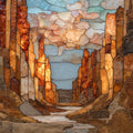 Picture Canyon petroglyphs Ceramic Art Tile — ceramic art tile