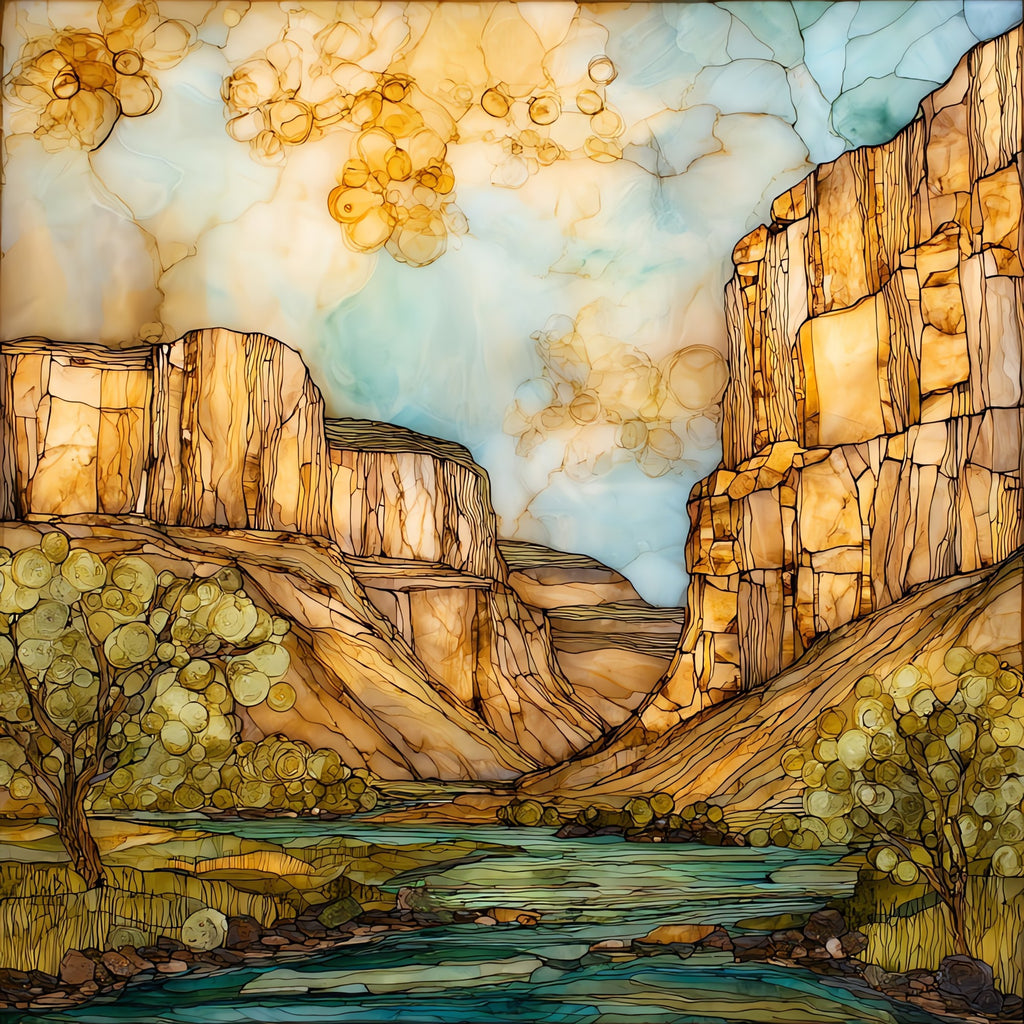 Vogel Canyon Ceramic Art Tile — ceramic art tile
