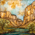 Vogel Canyon Ceramic Art Tile — ceramic art tile
