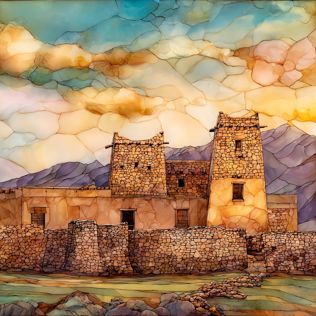 Bents Old Fort Ceramic Art Tile — ceramic art tile